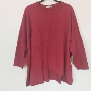 Tina Stevens Made in Italy OS Oversized Top